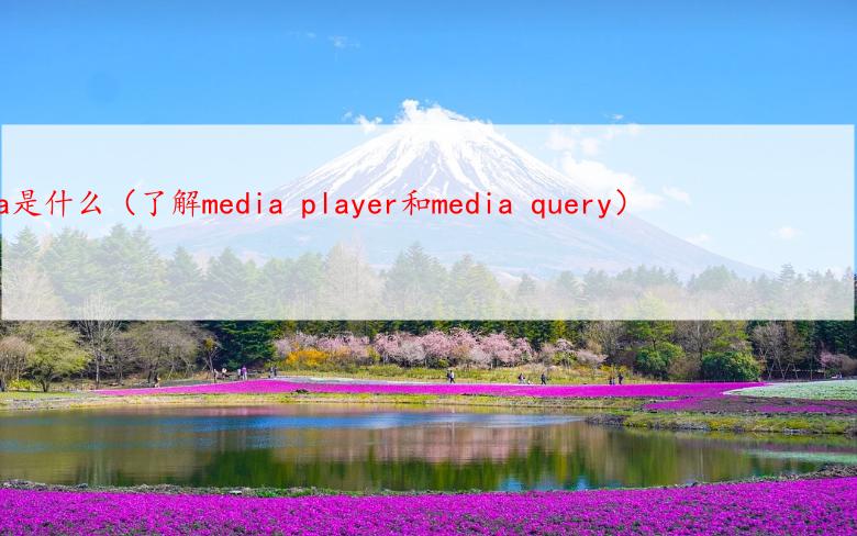 详解media是什么（了解media player和media query）